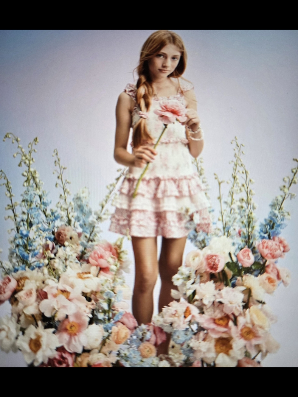 *BNWT* Evie Blooming Bows Roses LOVESHACKFANCY x Target Tiered Smocked Dress